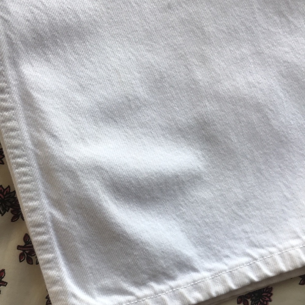 Doen 100% Organic Cotton White Denim Straight Leg Jeans Size 27 - Picture 14 of 14